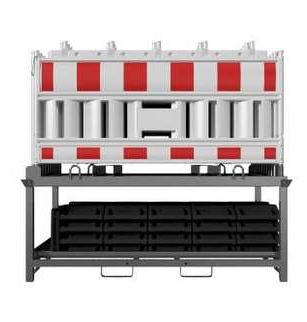 Storage and transport rack for base plates