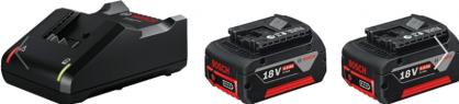 2 x GBA 18V 4.0Ah + GAL 18V-40 Professional